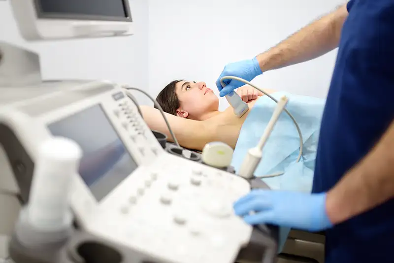 Breast ultrasound at Visionary Wellness & Imaging in Irving TX near Dallas.