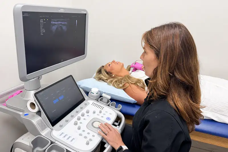 Carotid ultrasound at Visionary Wellness & Imaging in Irving TX near Dallas.
