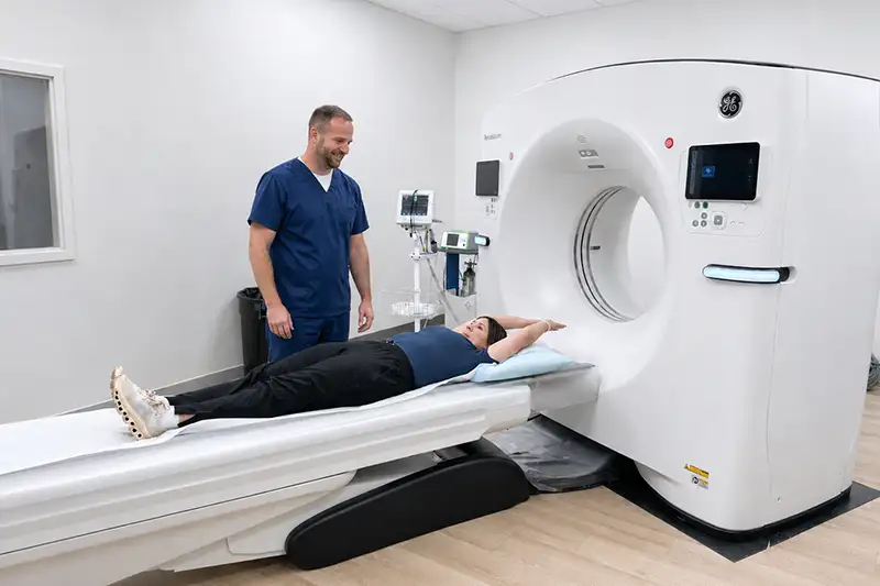 CT technology used for full body scans at Visionary Wellness & Imaging.