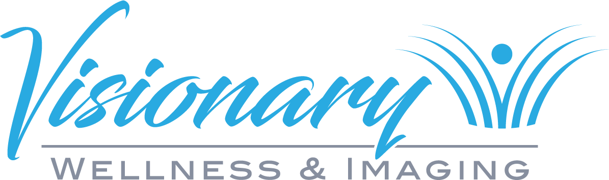 Visionary Wellness & Imaging Logo in Blue